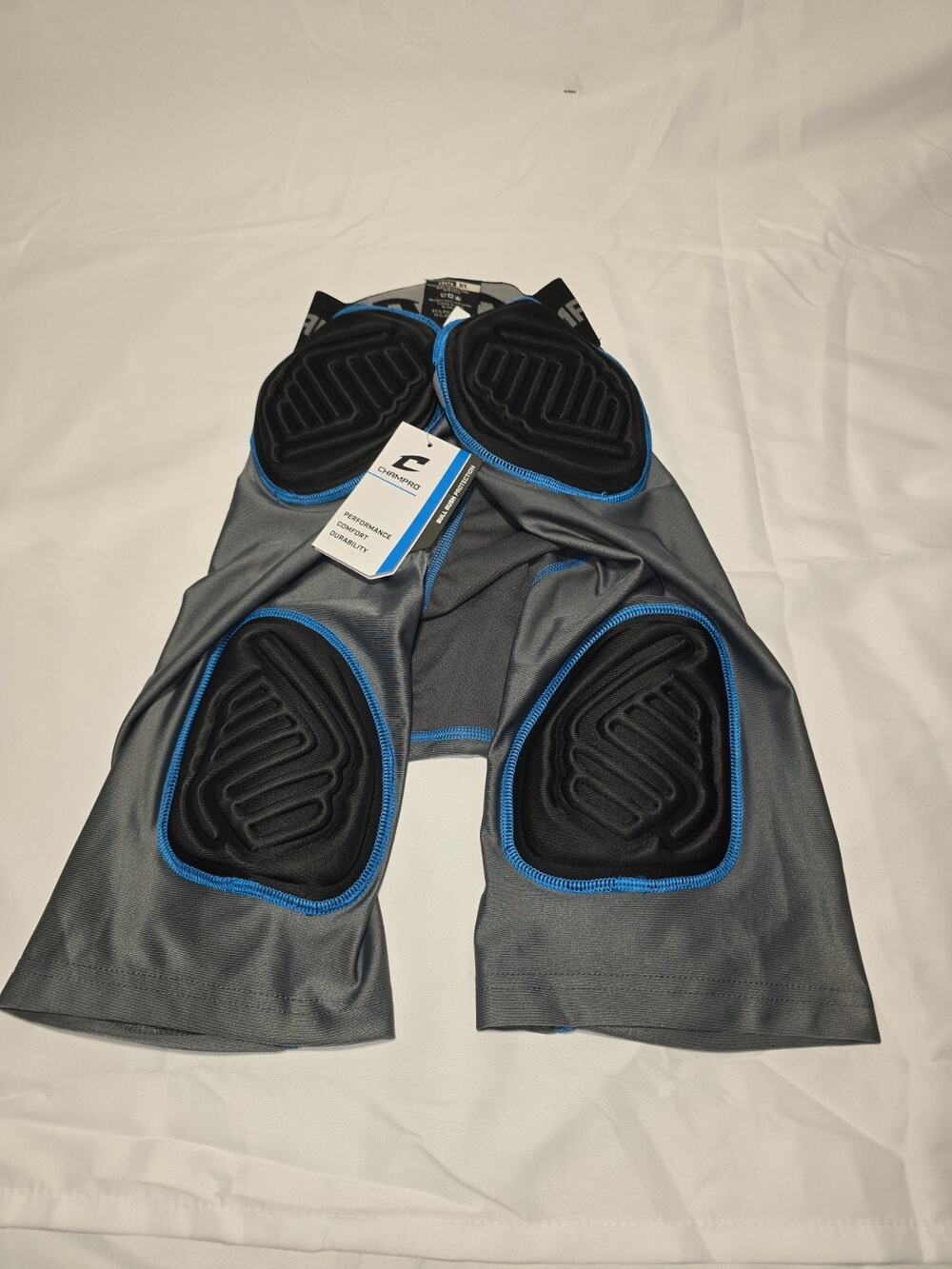 Champro Youth 5 Pad Padded Shorts Football Youth XL Charcoal NEW W Tags NWT B5